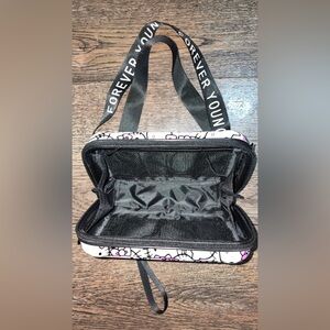 Forever Young Black and White Cosmetic Case